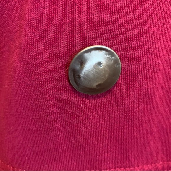 Hurley Double Breasted Burgundy Coat size small - Picture 4 of 7